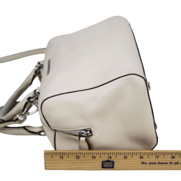 Michael Kors IVORY REAL LEATHER MEDIUM X-BODY SHOULDER BAG SATCHEL HANDBAG PURSE - Picture 15 of 16